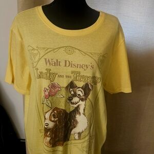 Disney Lady and the Tramp Yellow Dog Tee